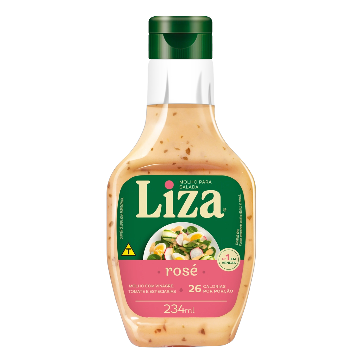 Molho Para Salada Rosé Liza Squeeze 234ml