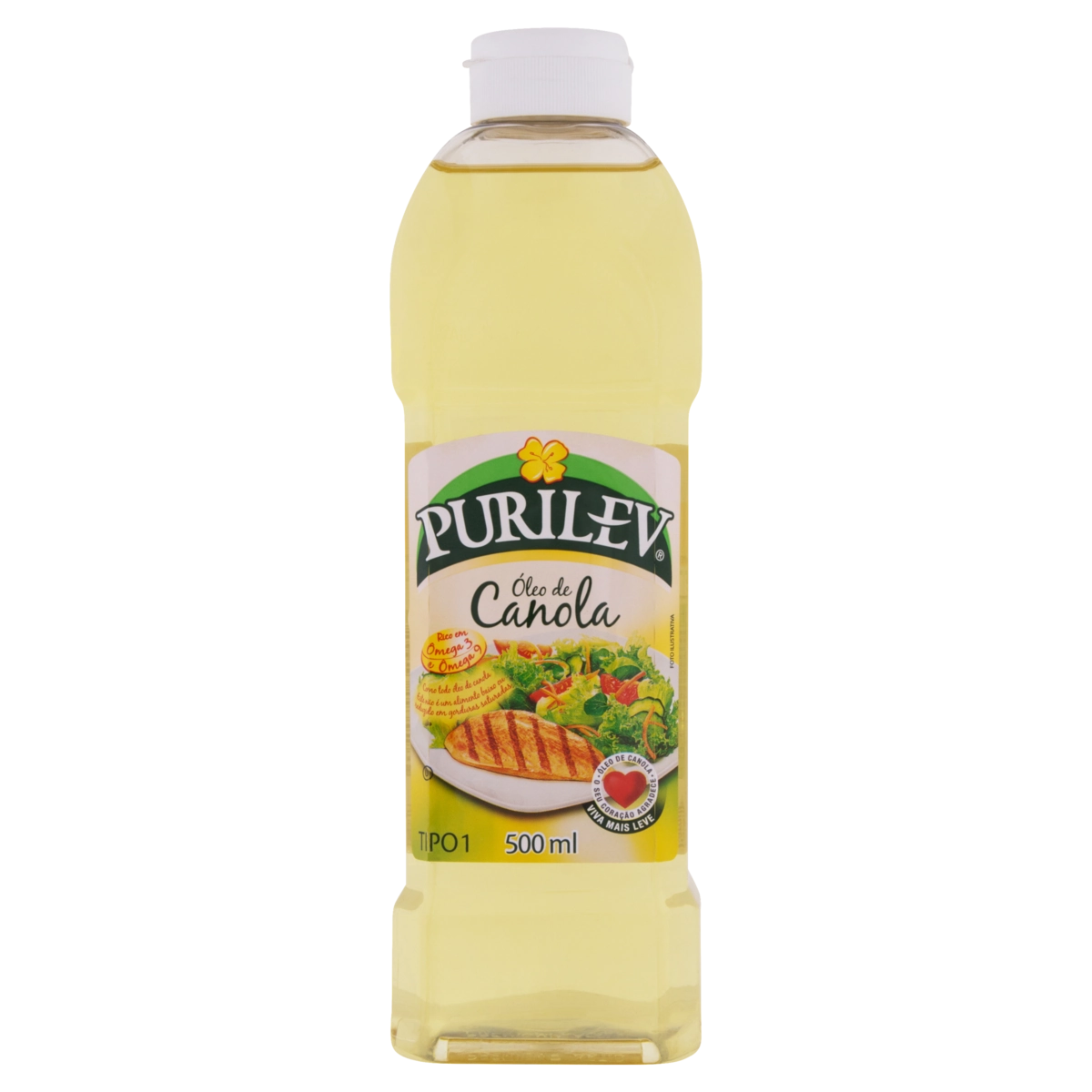 óleo De Canola Purilev Garrafa 500ml