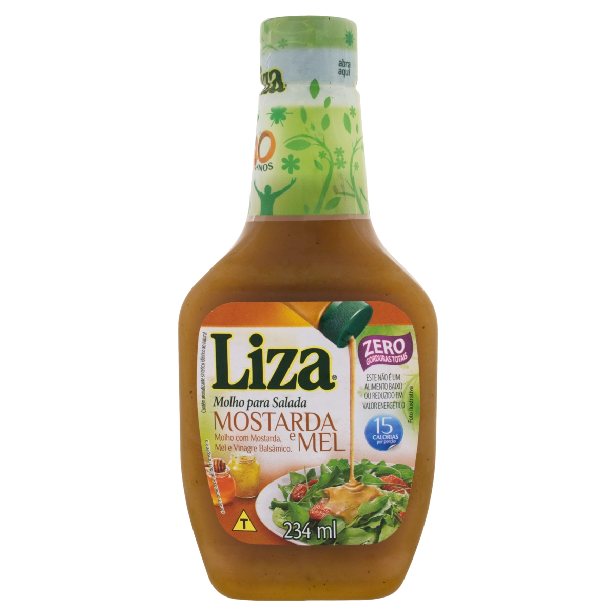 Molho Para Salada Mostarda E Mel Liza Squeeze 234ml