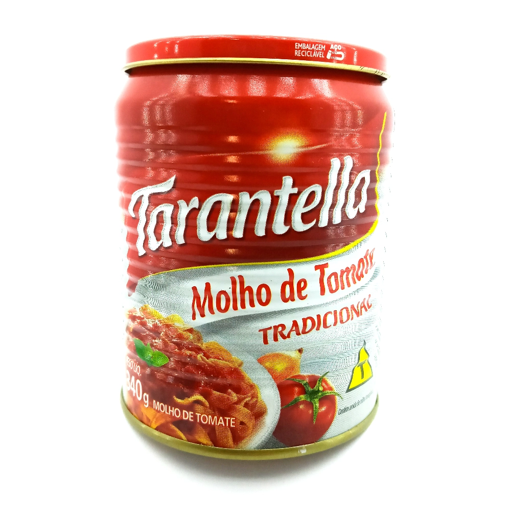 Molho De Tomate Tradicional Tarantella Lata 340g