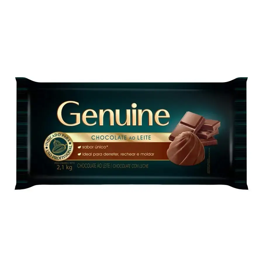 Chocolate Ao Leite Genuine Pacote 2,1kg