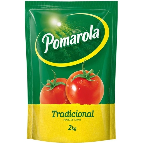Molho De Tomate Tradicional Pomarola Sachê 2kg