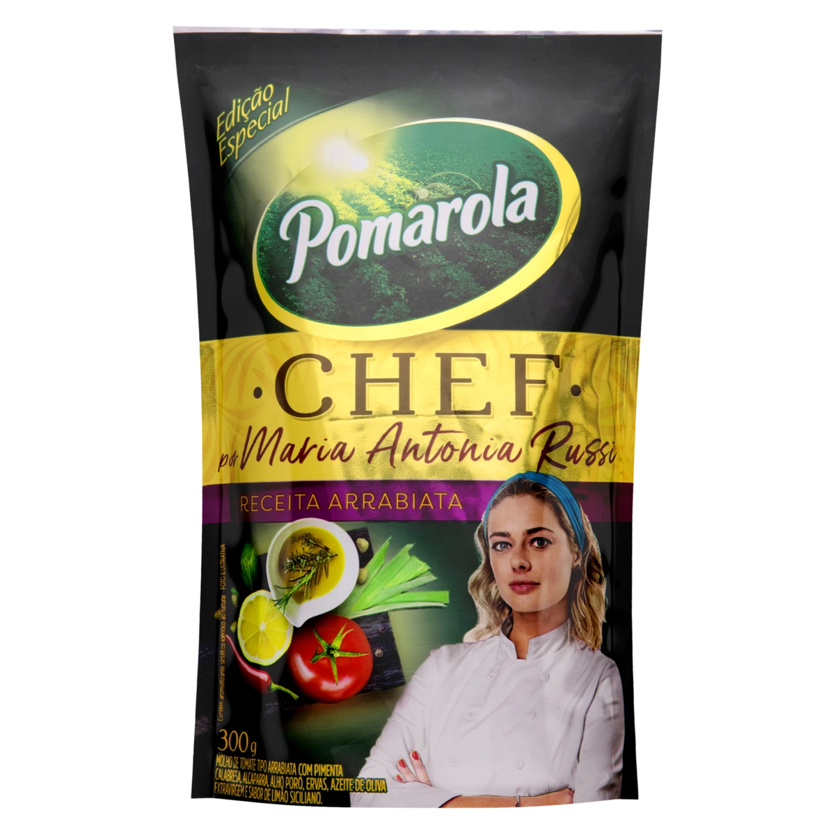 Molho De Tomate Arrabiata Pomarola Chef Sachê 300g