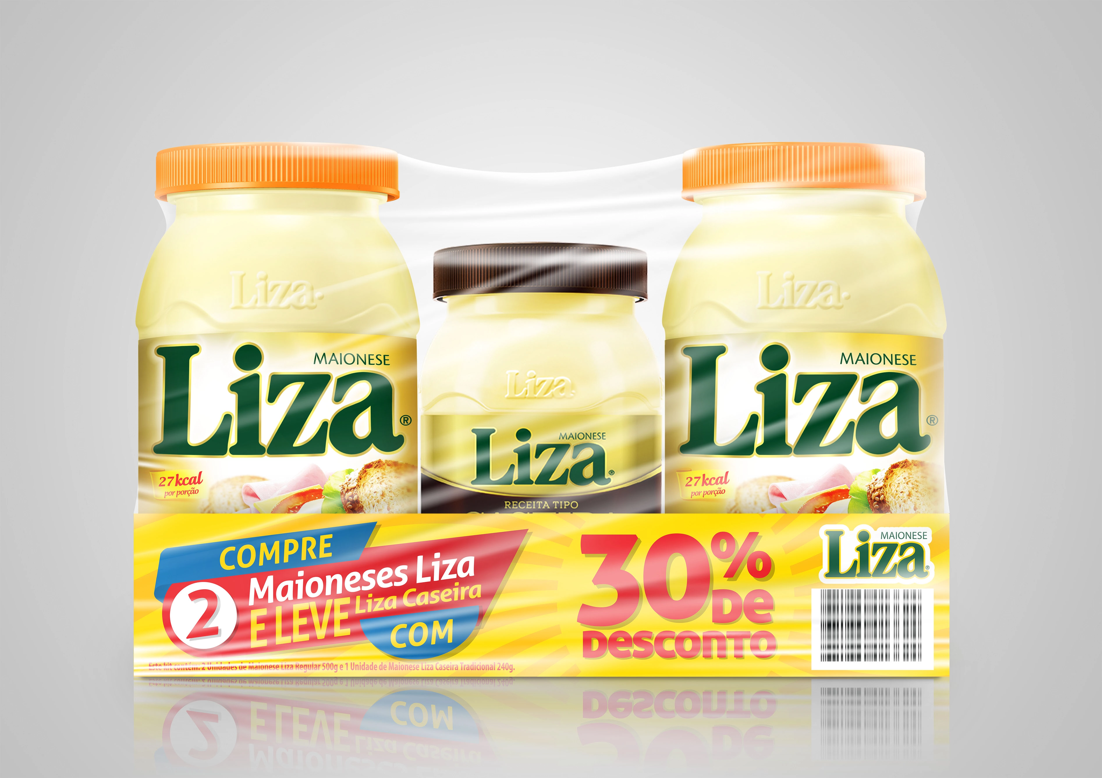 2 Maionese Liza 500g Gts Maion Caseira