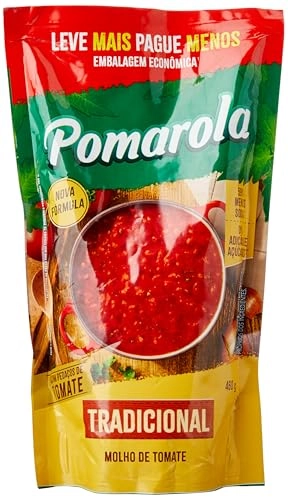Molho De Tomate Tradicional Pomarola Sachê 460g Embalagem Econômica Leve Mais Pague Menos