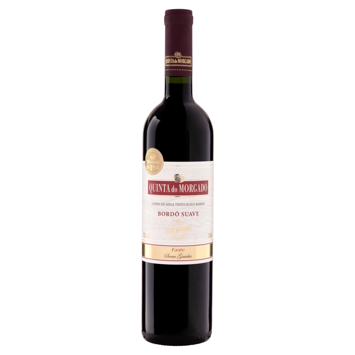 Vinho Brasileiro Tinto Suave Quinta Do Morgado York Madeira Bordô Serra Gaúcha Garrafa 750ml