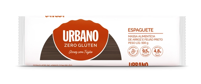 Massa Alimentícia De Arroz E Feijão Preto Urbano Espaguete 500g