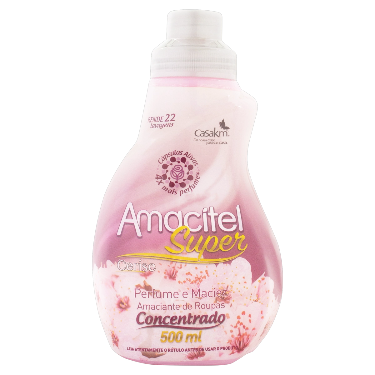 Amaciante De Roupa Concentrado Cerise Amacitel Super Frasco 500ml