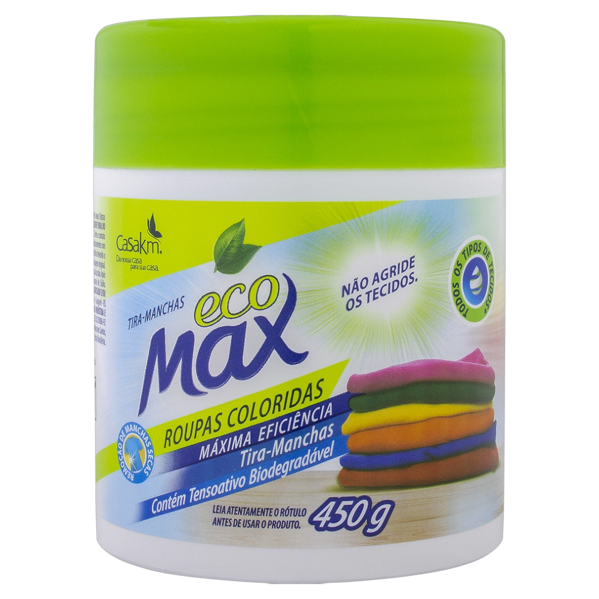 Tira Manchas Pó Roupas Coloridas Ecomax Pote 450g