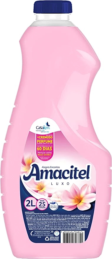 Amaciante De Roupa Alegres Encantos Amacitel Luxo Frasco 2l
