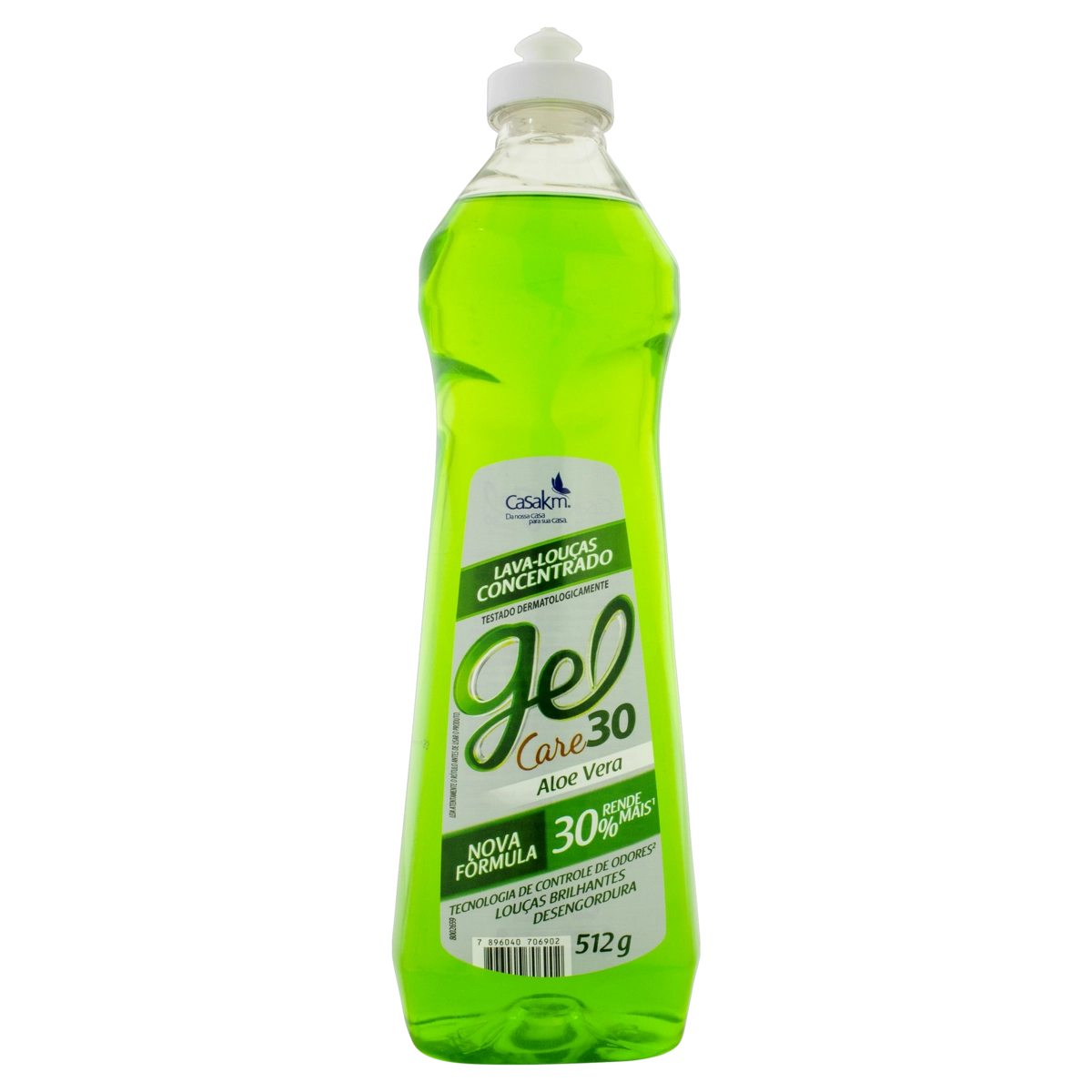 Lava Louças Líquido Concentrado Aloe Vera Gel Care 30 Squeeze 512g