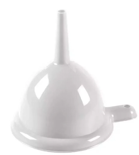 Funil Branco Plasútil Pequeno