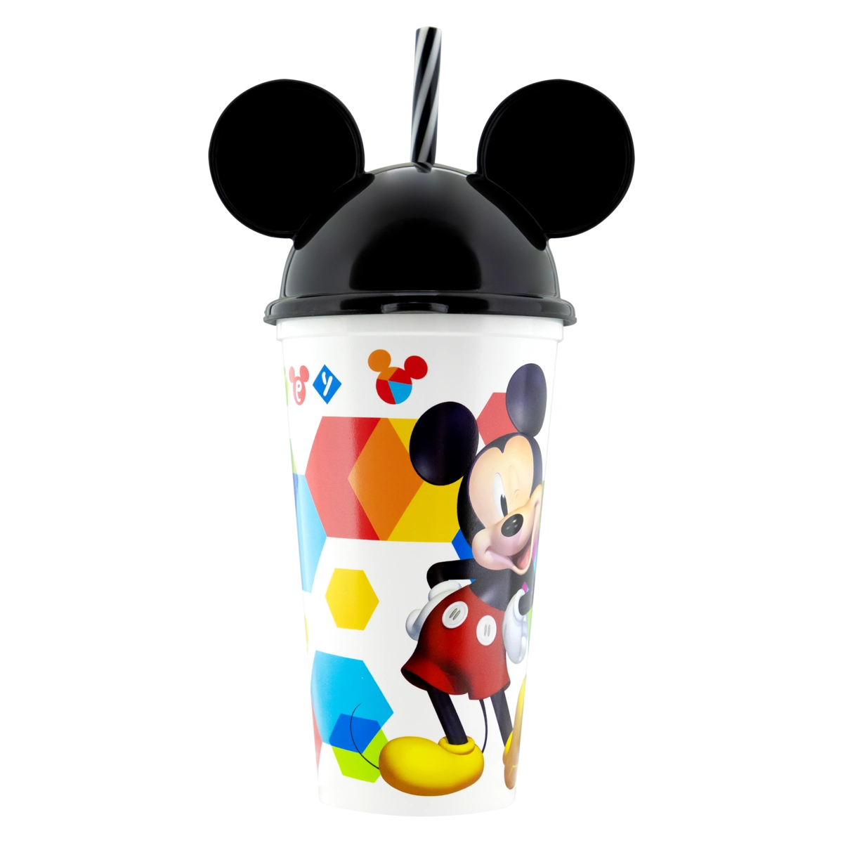 Copo Para Shake Com Canudo Mickey Mouse 500ml Plasútil