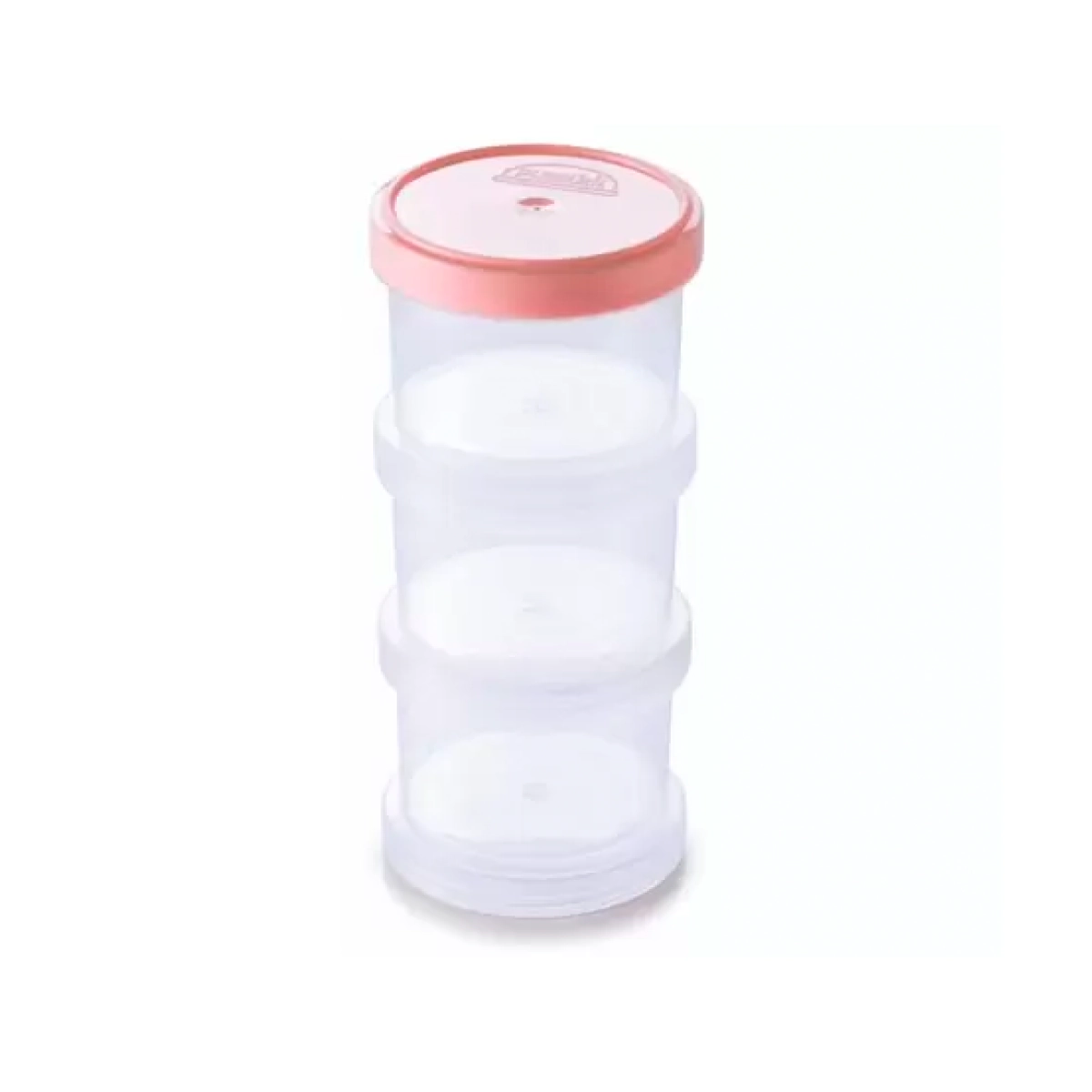 Conjunto Pote Plástico Organizador Com Tampa Fendi Redondo 150ml Plasútil