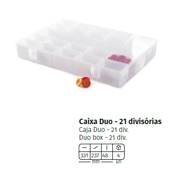 Caixa C/ 21 Divisorias Duo