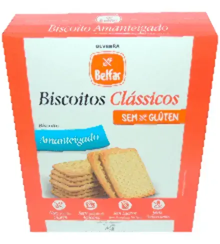 Biscoito Amanteigado Sem Glúten Zero Lactose Belfar Caixa 86g