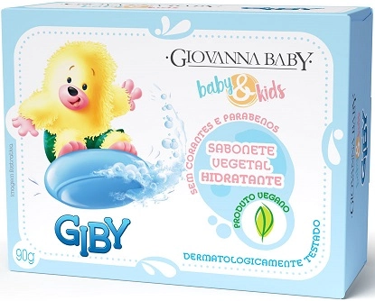 Sabonete Barra Vegetal Giby Giovanna Baby Kids Caixa 90g