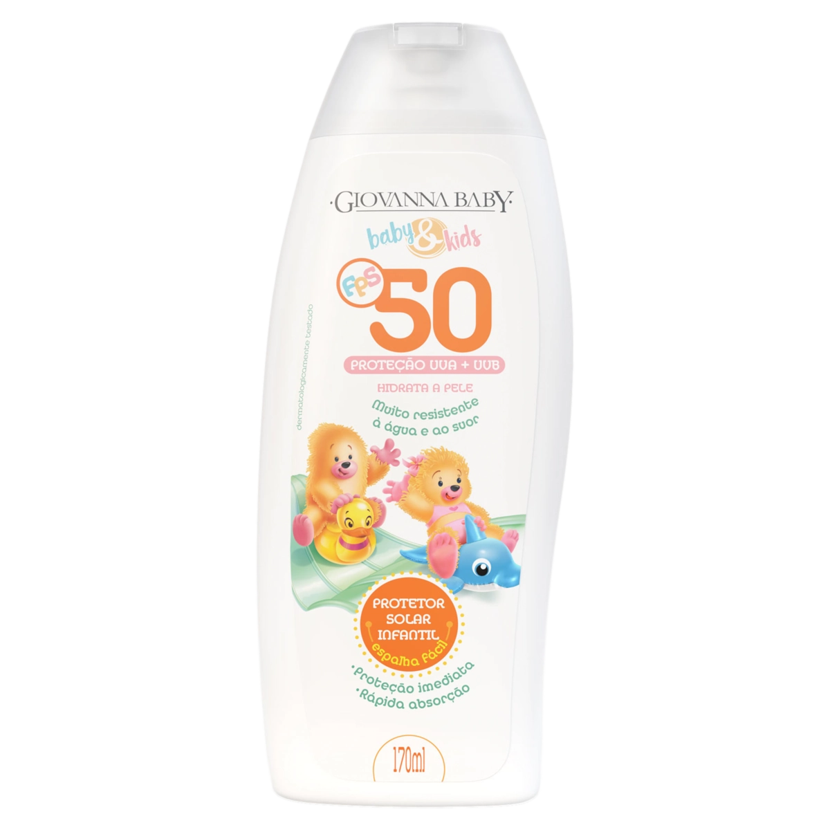 Protetor Solar Fps 50 Giovanna Baby Kids Frasco 170ml
