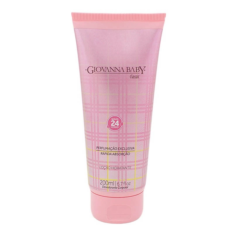 Loção Desodorante Hidratante Corporal Classic Giovanna Baby Bisnaga 200ml