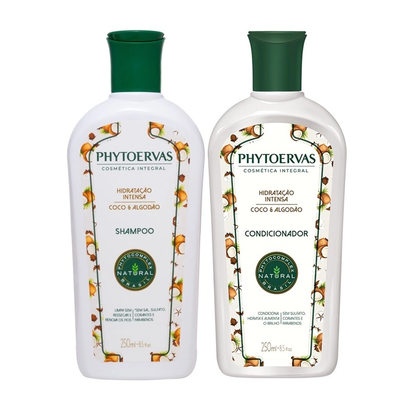 Kit Shampoo Condicionador Phytoervas Hidratação Intensa 250ml Cada