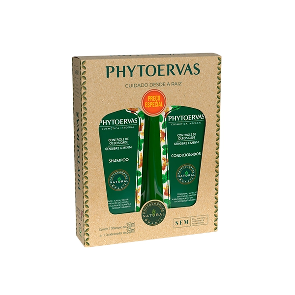 Kit Shampoo Condicionador Phytoervas Controle De Oleosidade 250ml Cada