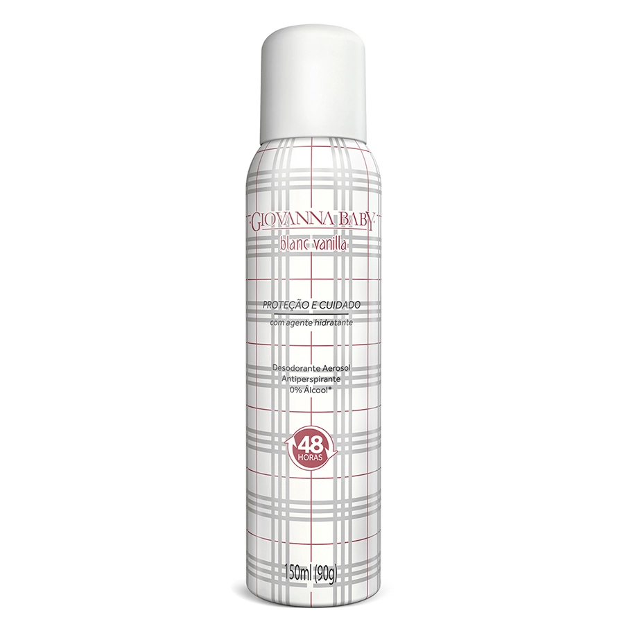 Desodorante Aerossol Antiperspirante Blanc Vanilla Giovanna Baby 150ml Spray
