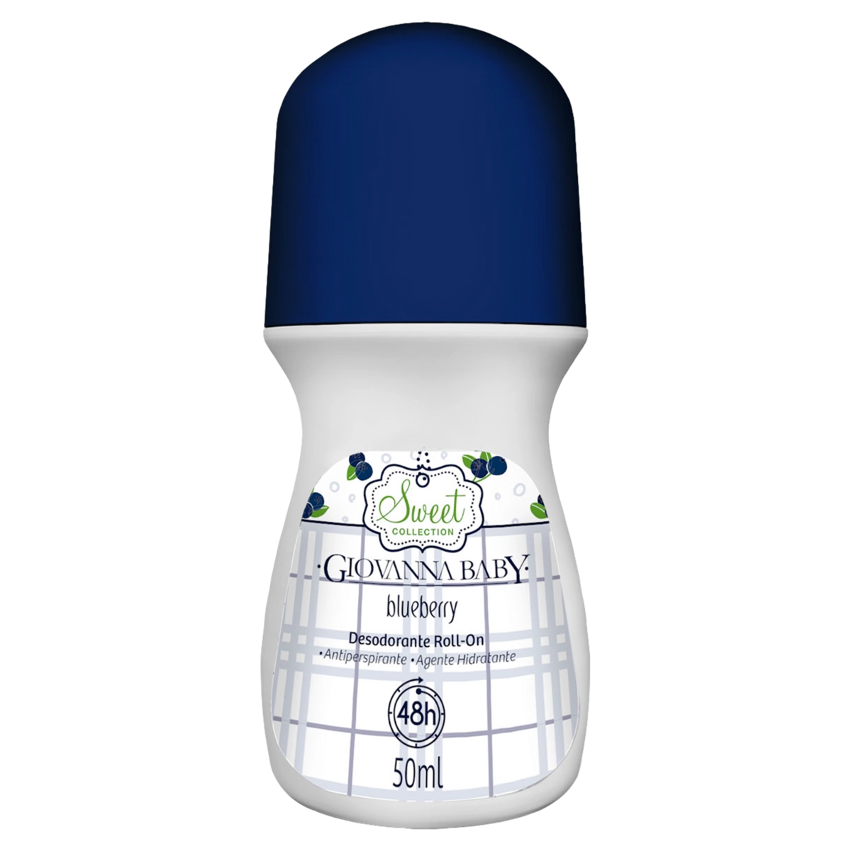 Desodorante Roll On Antiperspirante Blueberry Giovanna Baby Sweet Collection 50ml