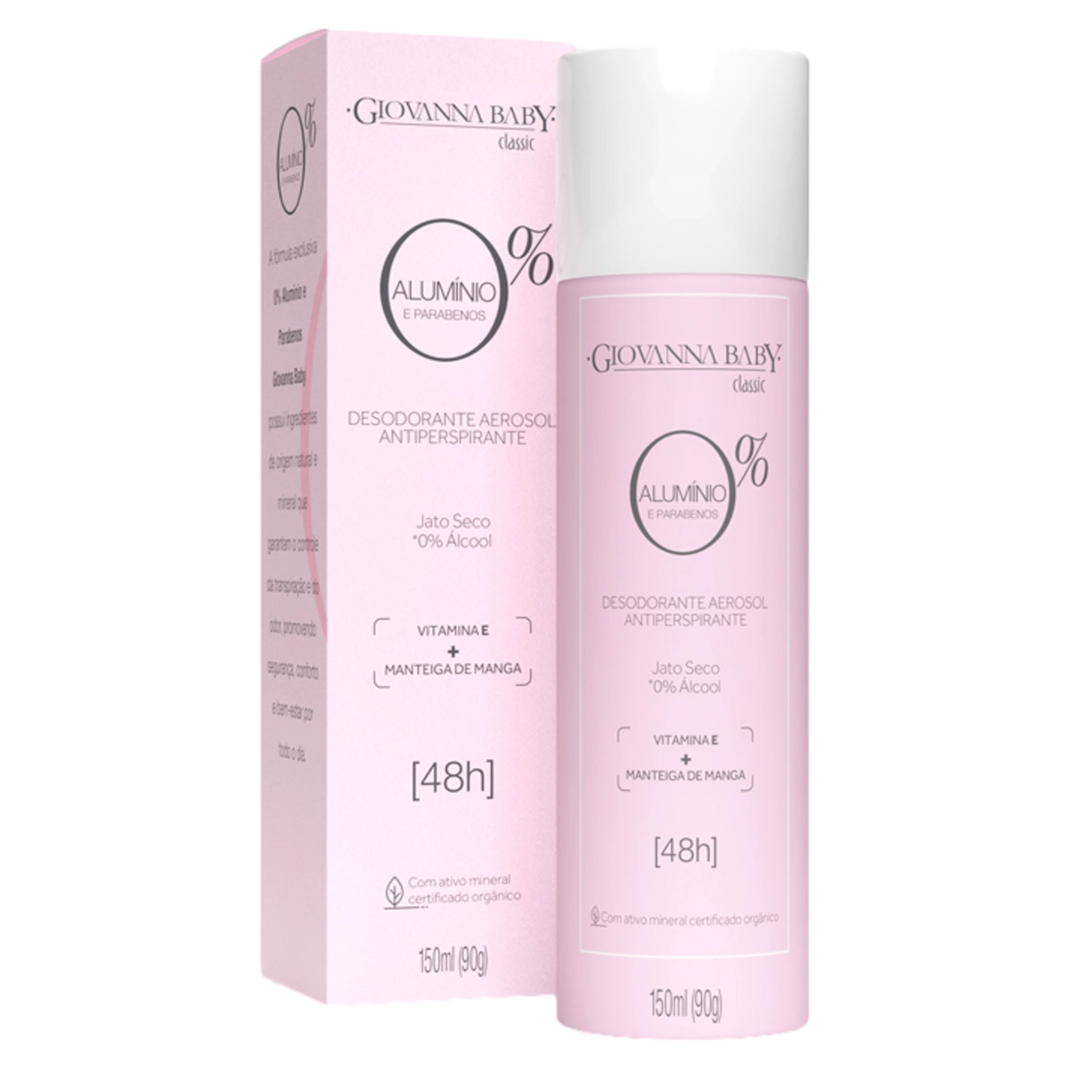 Desodorante Jato Seco Antiperspirante Classic Giovanna Baby 150ml Spray