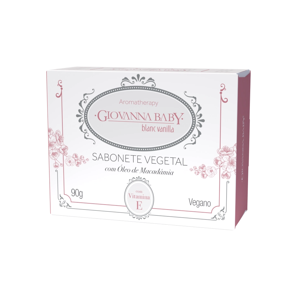 Sabonete Barra Vegetal Blanc Vanilla Giovanna Baby Aromatherapy Caixa 90g