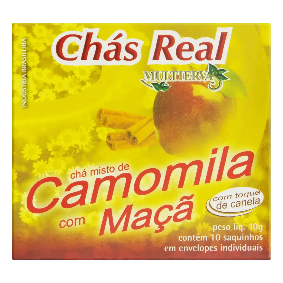 Chá Camomila Com Maçã Chás Real Caixa 10g 10 Unidades