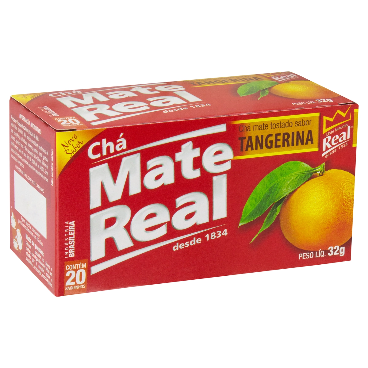 Chá Mate Tostado Tangerina Real Caixa 32g 20 Unidades