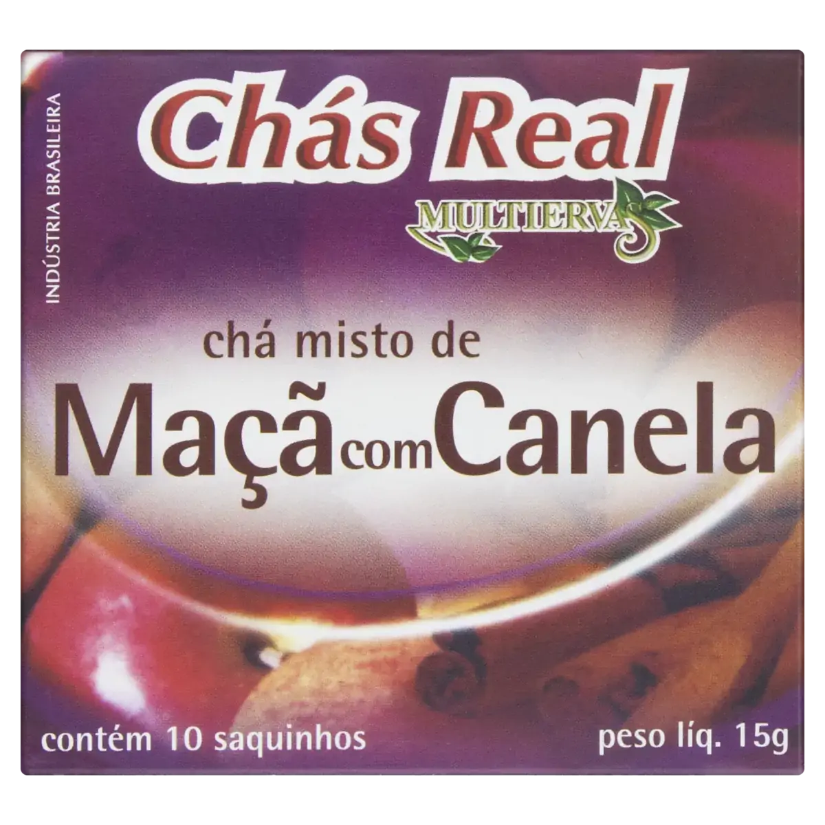 Chá Maçã Com Canela Chás Real Caixa 15g 10 Unidades