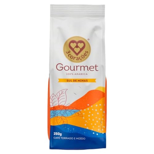 Café Torrado E Moído Sul De Minas 3 Corações Gourmet Pacote 250g