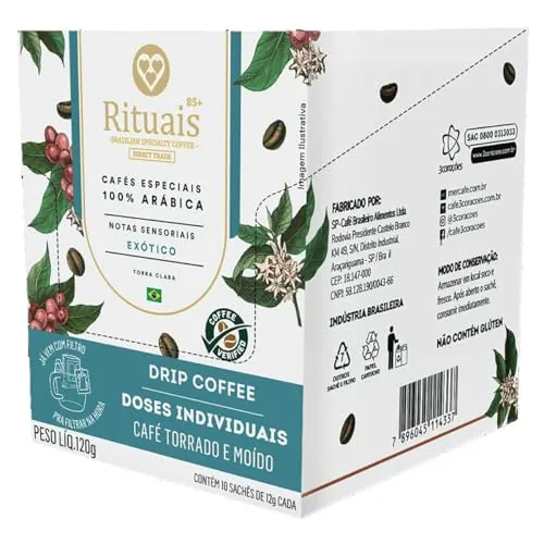 Café Drip Coffee Rituais Exótico 120g 3 Corações