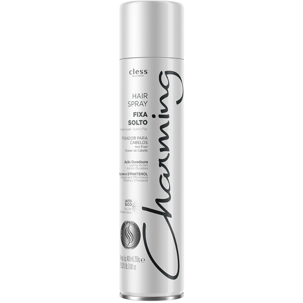Hair Spray Jato Seco Fixa Solto Charming Frasco 400ml