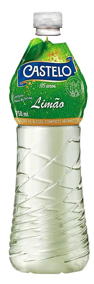 Vinagre De álcool Com Limão Pet Castelo 750ml