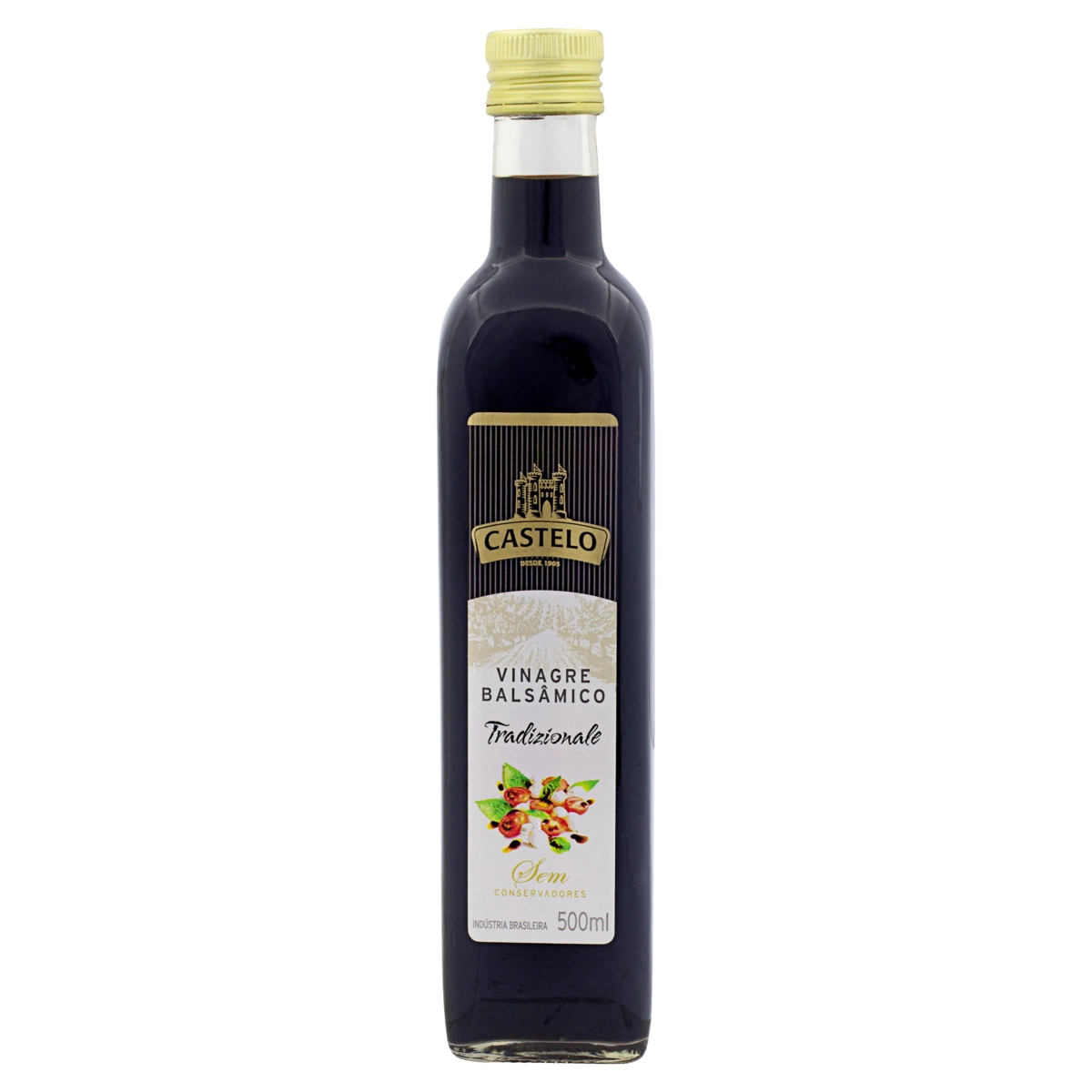 Vinagre Balsâmico Castelo Tradizionale Vidro 500ml