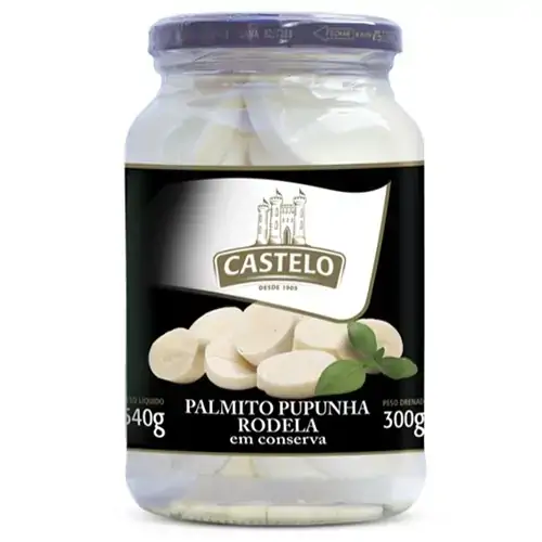 Palmito Castelo Pupunha Rodela 300g