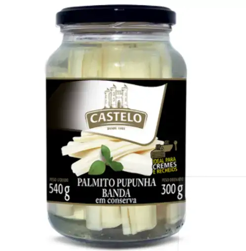 Palmito Pupunha Castelo 300g Banda