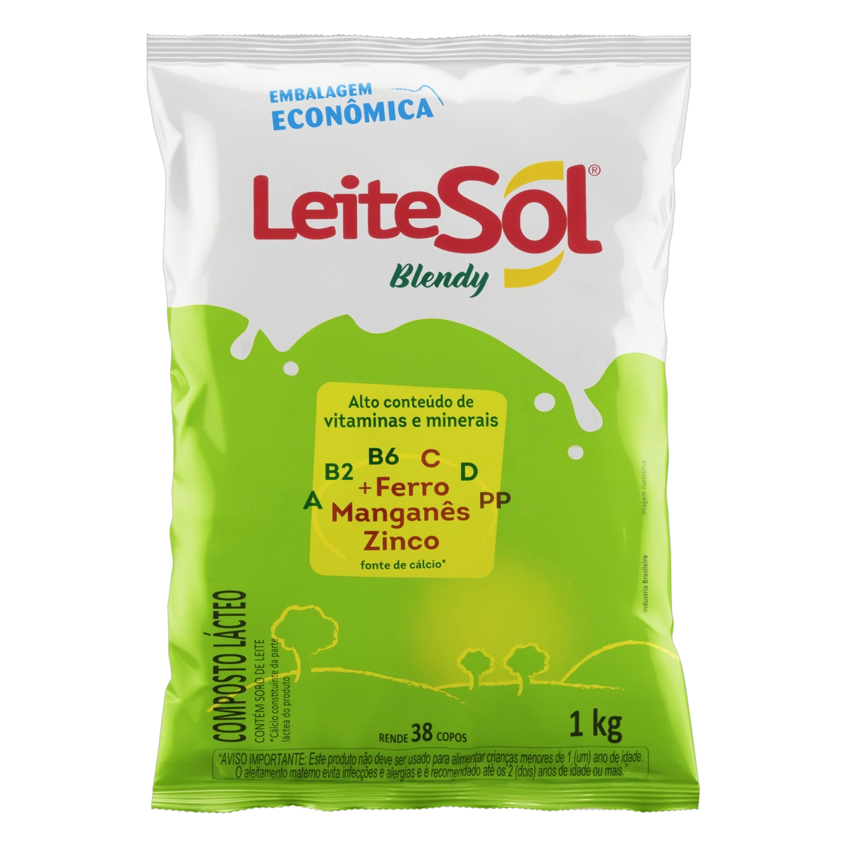 Composto Lácteo Leitesol Blendy Pacote 1kg Embalagem Econômica