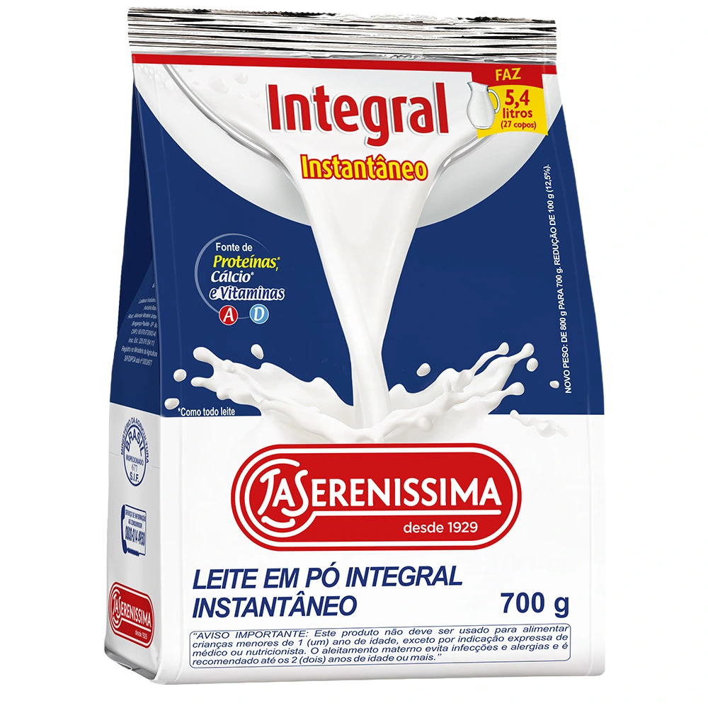 Leite Po La Serenissima Integ Instan 700