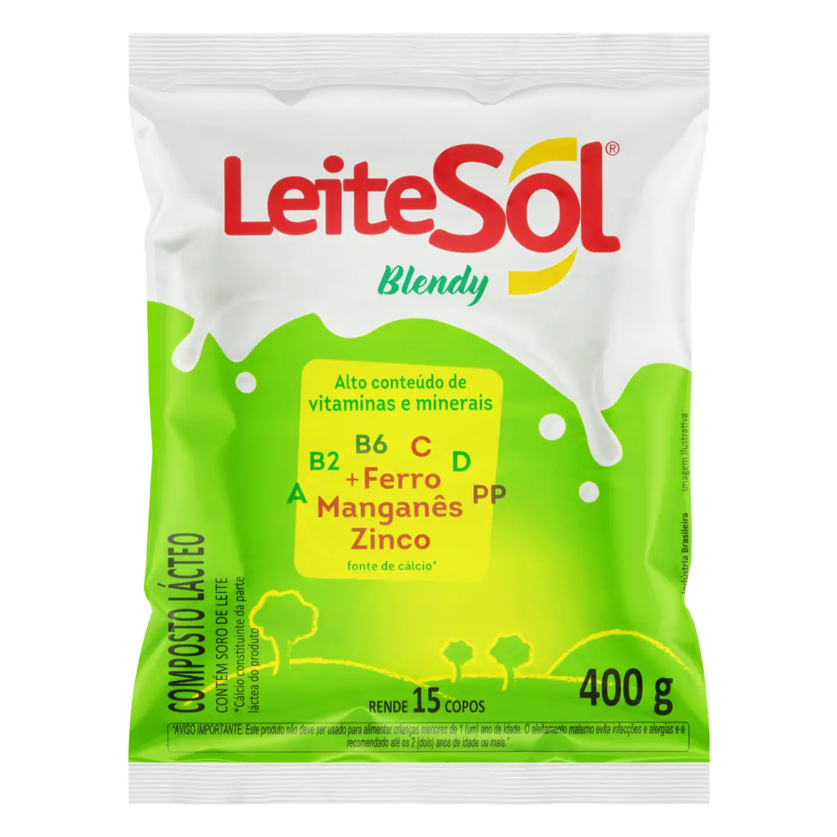 Composto Lacteo De Soro De Leite Leitesol Blendy 25x400g