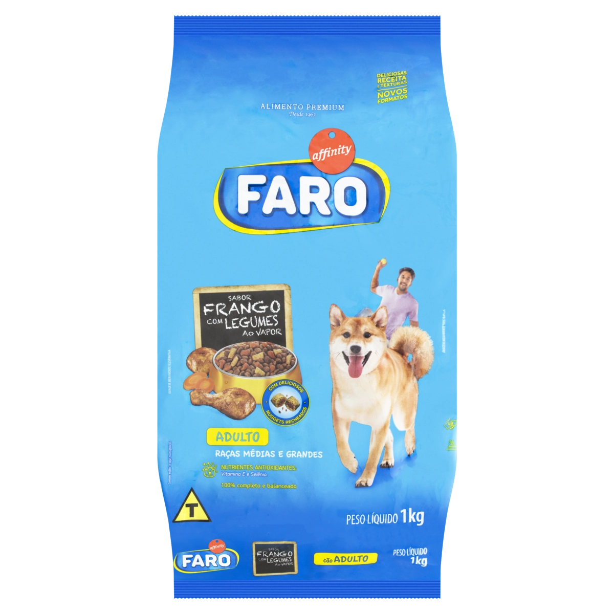 Alimento Para Cães Adultos Raças Médias E Grandes Frango Com Legumes Affinity Faro Pacote 1kg