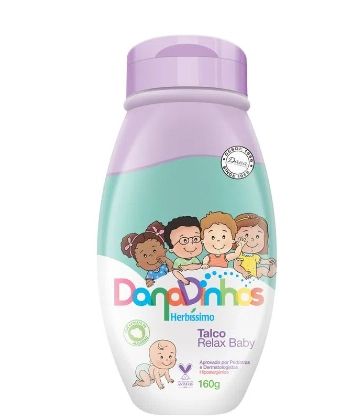 Talco Infantil Relax Baby Herbíssimo Danadinhos Frasco 160g