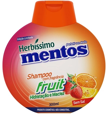 Shampoo Mentos Fruit Herbíssimo Frasco 300ml