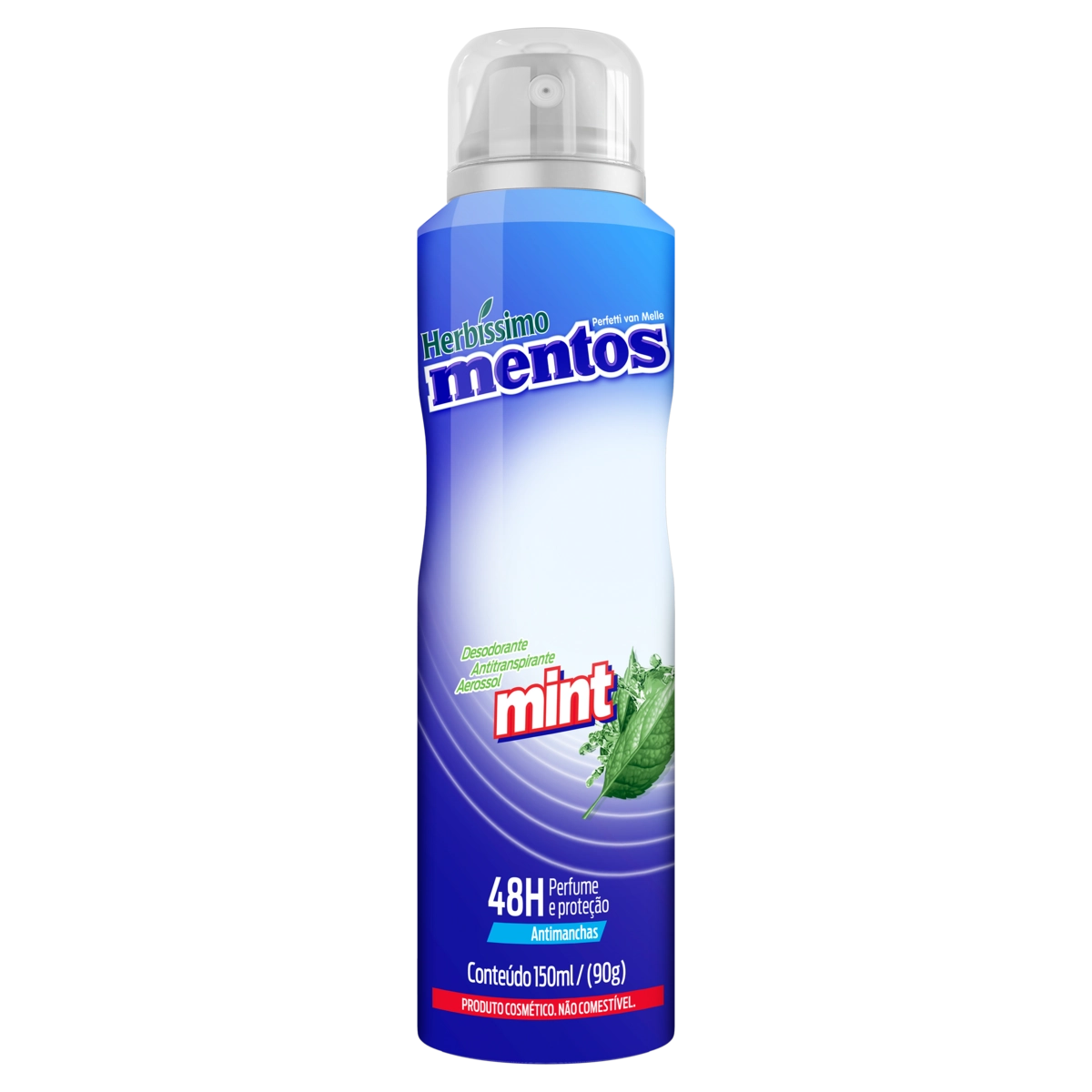 Desodorante Aerossol Mentos Mint Herbíssimo 150ml Spray