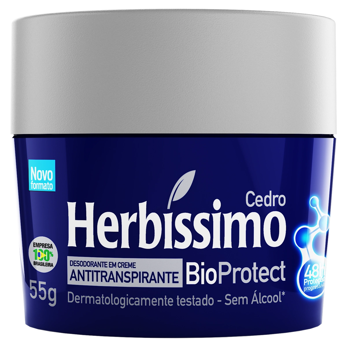 Desodorante Creme Cedro Herbíssimo Bio Protect 55g