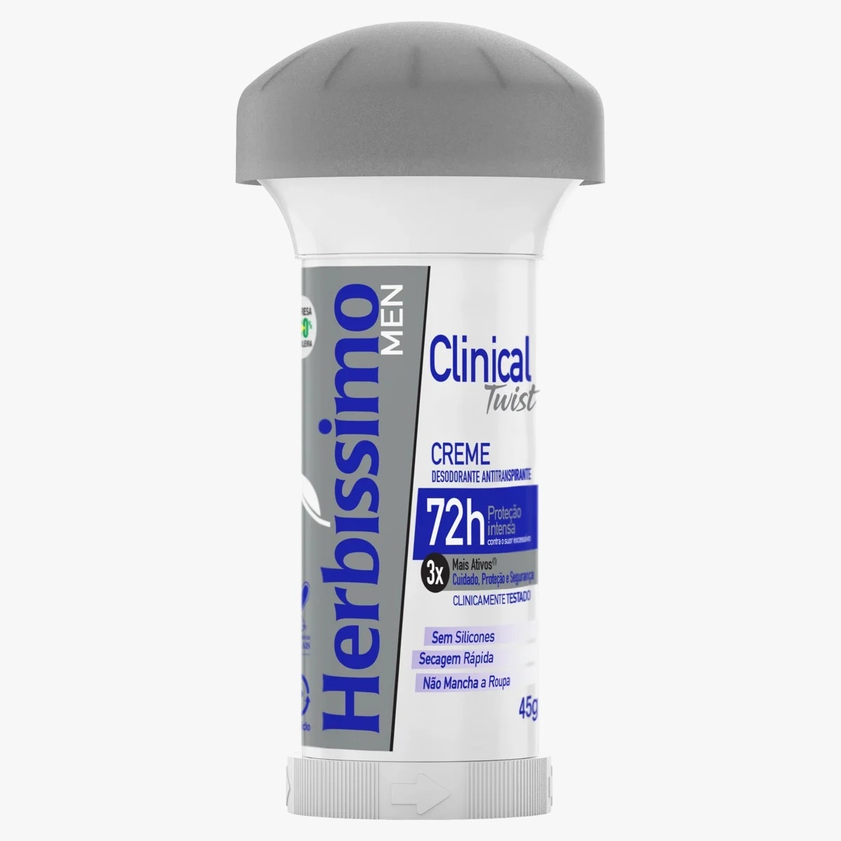 Desodorante Creme Herbíssimo Clinical Twist Men 45g