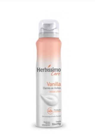 Desodorante Aerossol Vanilla Herbíssimo Care 150ml Spray