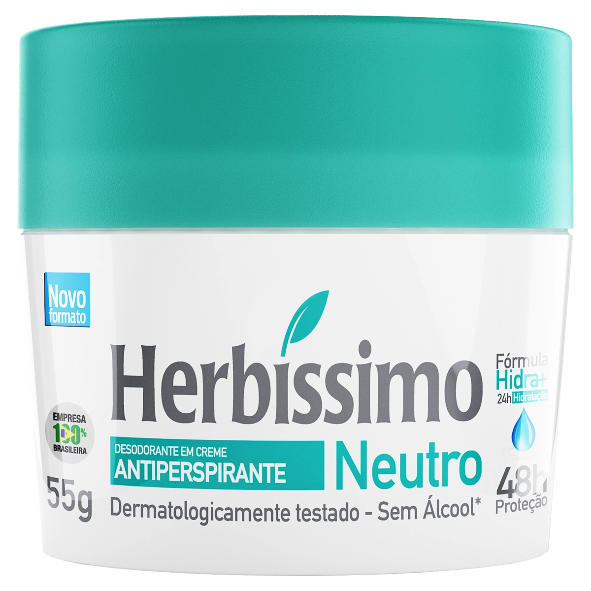 Desodorante Creme Antiperspirante Neutro Herbíssimo 55g